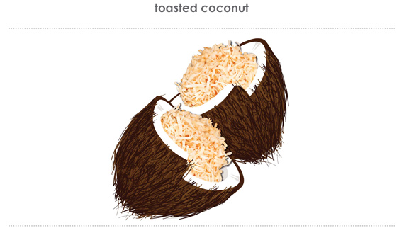 toasted coconut