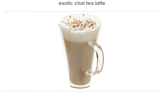 exotic chai tea latte