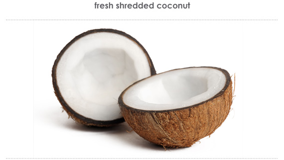 fresh shredded coconut