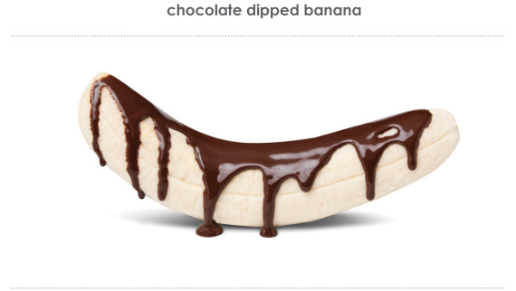 chocolate dipped banana