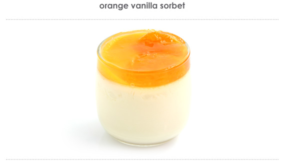 orange vanilla sorbet