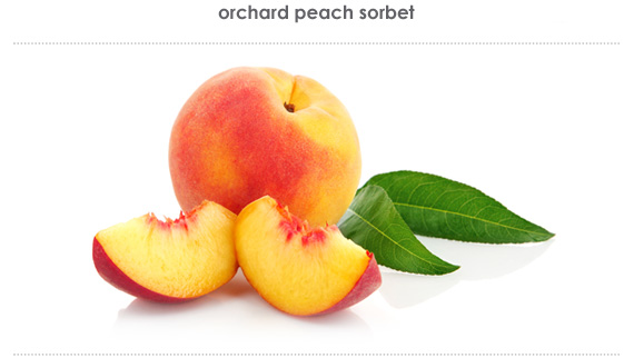 orchard peach sorbet