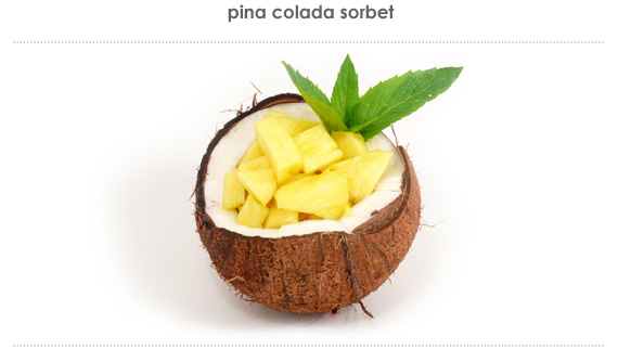 pina colada sorbet