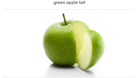 green apple tart