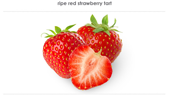 ripe red strawberry tart