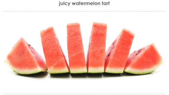 juicy watermelon tart