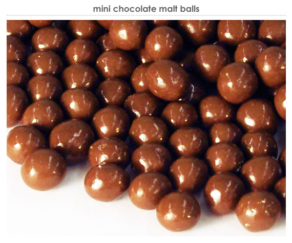 mini chocolate malt balls