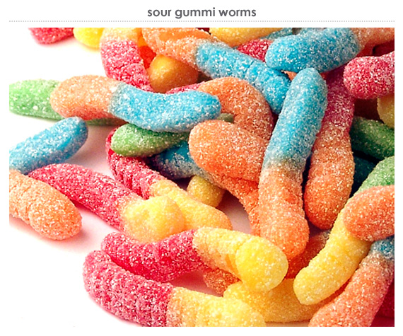 sour gummi worms